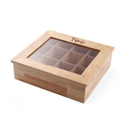 Wooden Tea Box - Brand HENDI