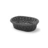 Black Oval Bread Basket - 250 x 190 mm