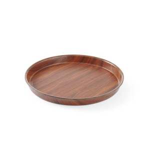 Plateau Woodform Rond à Bord Haut - 360 mm de Diamètre - Marque HENDI