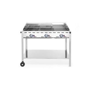 Barbecue a Gas Professionale Green Fire - 3 bruciatori - HENDI