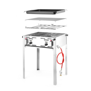 Barbecue a Gas Professionale Grill-Master Maxi - Marca HENDI - Fourniresto