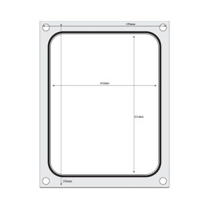 Matrice di sigillatura per sigillatrice manuale - 227 x 178 mm - Hendi