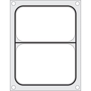 Matrice di sigillatura per sigillatrice manuale - 2 scomparti - Hendi