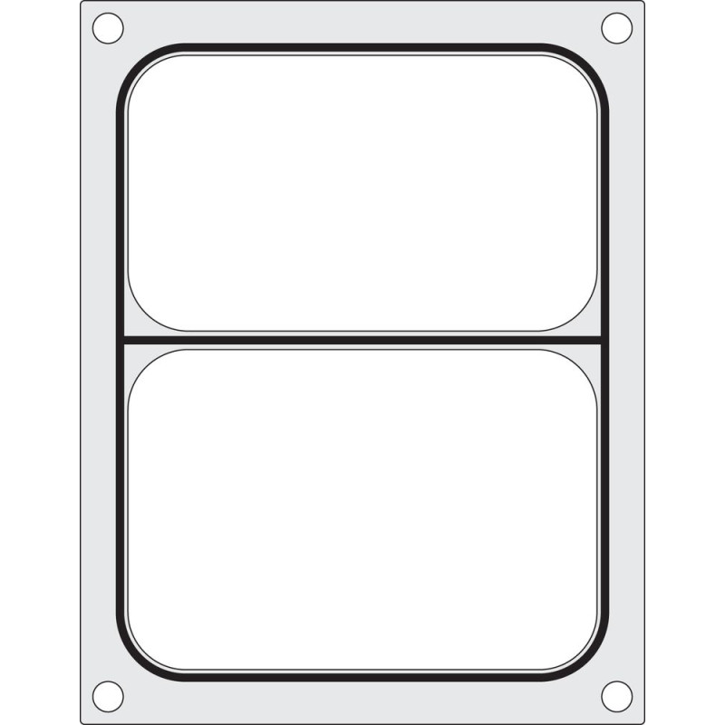 Matrice di sigillatura per sigillatrice manuale - 2 scomparti - Hendi