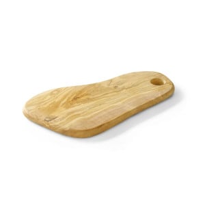 Piatto per formaggio con buco in legno d'ulivo - 350 x 210 mm - Hendi