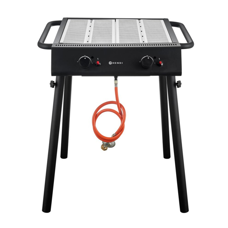 Barbecue a Gas Grill - Nero HENDI | Prestazioni ottimali, grigliate memorabili