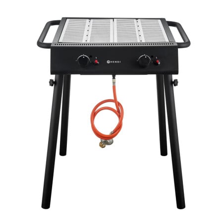 Barbecue a Gas Grill - Nero HENDI | Prestazioni ottimali, grigliate memorabili