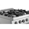 Fornello 4 Fuochi con Forno a Gas GN 2/1 Serie 700