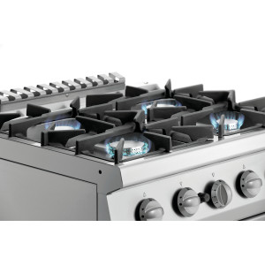 4-Burner Stove with Gas Oven GN 2/1 Series 700