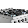 Fornello 4 Fuochi con Forno a Gas GN 2/1 Serie 700