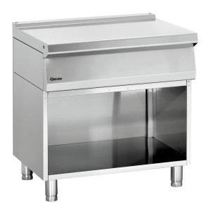 Piano di lavoro con zoccolo aperto Serie 700 professionale - Rif. BR284007