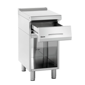 Piano di lavoro con zoccolo aperto Serie 700 professionale - Rif. BR284804