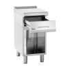 Piano di lavoro con zoccolo aperto Serie 700 professionale - Rif. BR284804