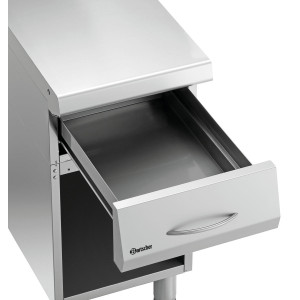 Piano di lavoro con zoccolo aperto Serie 700 professionale - Rif. BR284804