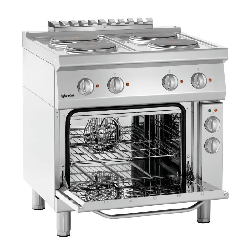 Forno a 4 fuochi con forno elettrico GN1/1 Serie 700