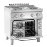 Four-burner range with electric oven GN1/1 Series 700