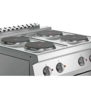 Forno a 4 fuochi con forno elettrico GN1/1 Serie 700