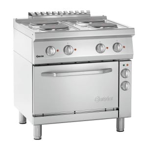 Four-burner range with electric oven GN1/1 Series 700