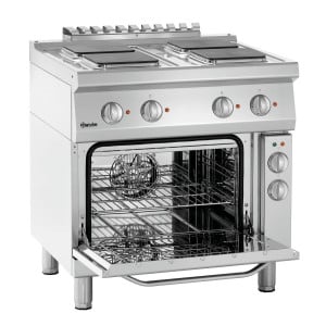 Forno a 4 piastre quadrate con forno elettrico GN1/1 Serie 700