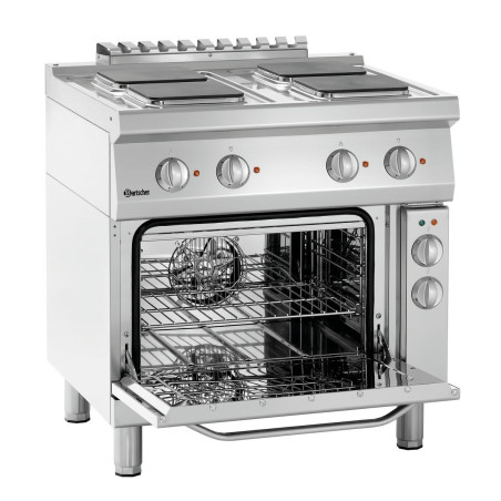 Forno a 4 piastre quadrate con forno elettrico GN1/1 Serie 700