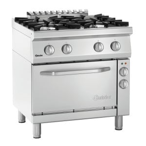 Four-burner stove with electric oven GN 1/1 Series 700