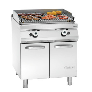 Barbecue a gas professionale con pietre laviche Bartscher Serie 900 - Griglia V