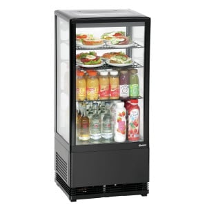 Mini Vetrina Refrigerata Professionale Bartscher - 78 L Nera