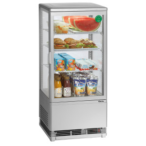 Mini Vetrina Refrigerata Professionale Bartscher - 78 L Argento