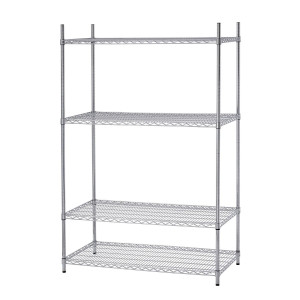 Chrome-plated steel Economat shelving by Bartscher