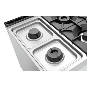 6-burner stove series 900 - Open Base from the brand Bartscher