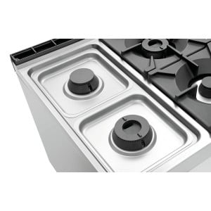 Fornello a 6 fuochi serie 900 - Base Aperta del marchio Bartscher
