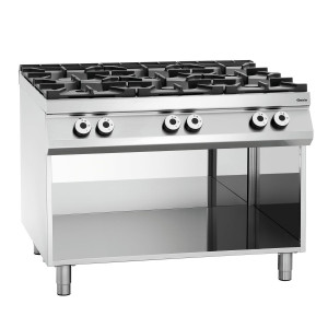 6-burner stove series 900 - Open Base from the brand Bartscher