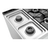 Fornello a 6 fuochi serie 900 - Forno a Gas GN 2/1 e armadio del marchio Bartscher