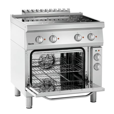 Four-burner Electric Stove 700 - With Electric Oven - Bartscher