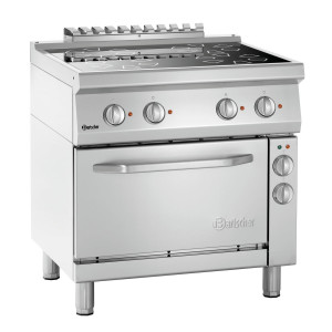 Fornello 4 Fuochi Elettrici 700 - Con Forno Elettrico - Bartscher