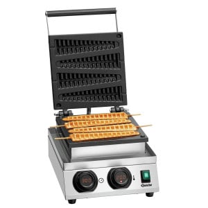 Piastra per waffle professionale Lolly - 4 waffle a spiga - Bartscher