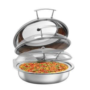 Chafing Dish Flessibile Rotondo con Coperchio Rimovibile - 6,2 L - Bartscher