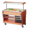 Sliding Shelves for Heated and Refrigerated Buffet - 3 x GN 1/1