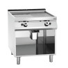 Piastra per Snack Larghezza 800 - 1/2 Liscia 1/2 Rigata - Gas