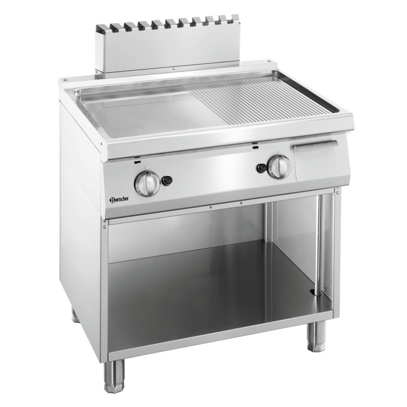 Piastra per Snack 1/2 Liscia, 1/2 Rigata Larghezza 800 - Gas Piastra per Snack 1/2 Liscia, 1/2 Rigata Larghezza 800 - Gas