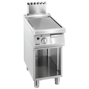 Piastra per Snack Rigata Larghezza 400 mm - Gas