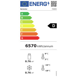 Armadio Frigorifero Positivo e Negativo - 2 Porte Vetrate - 820 L - Bartscher