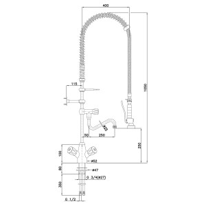 Frullatore Bartscher 26L-1801B con Doccetta