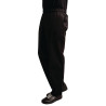 Pantaloni da cucina unisex Easyfit neri trattati al Teflon - Taglia XL - Whites Chefs Clothing - Fourniresto