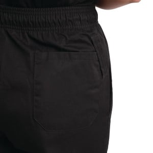 Pantaloni da cucina unisex Easyfit neri trattati al Teflon - Taglia XS - Whites Chefs Clothing - Fourniresto