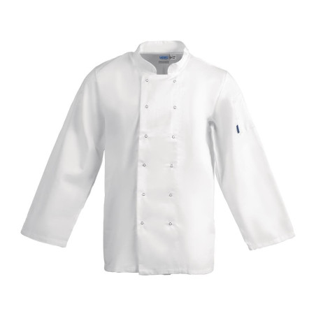 Giacca da cucina unisex bianca a maniche lunghe Vegas - Taglia M - Whites Chefs Clothing - Fourniresto