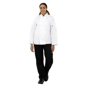 Giacca da cucina unisex bianca a maniche lunghe Vegas - Taglia M - Whites Chefs Clothing - Fourniresto