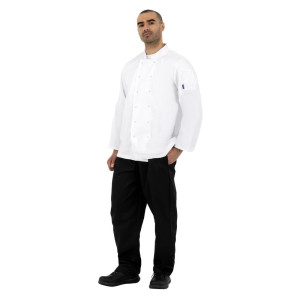 Giacca da cucina unisex bianca a maniche lunghe Vegas - Taglia S - Whites Chefs Clothing - Fourniresto