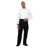 Unisex White Long Sleeve Vegas Kitchen Jacket - Size S - Whites Chefs Clothing - Fourniresto