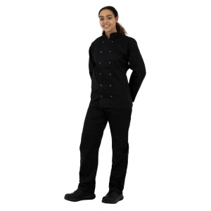 Giacca da cucina unisex nera a maniche lunghe Vegas - Taglia L - Whites Chefs Clothing - Fourniresto